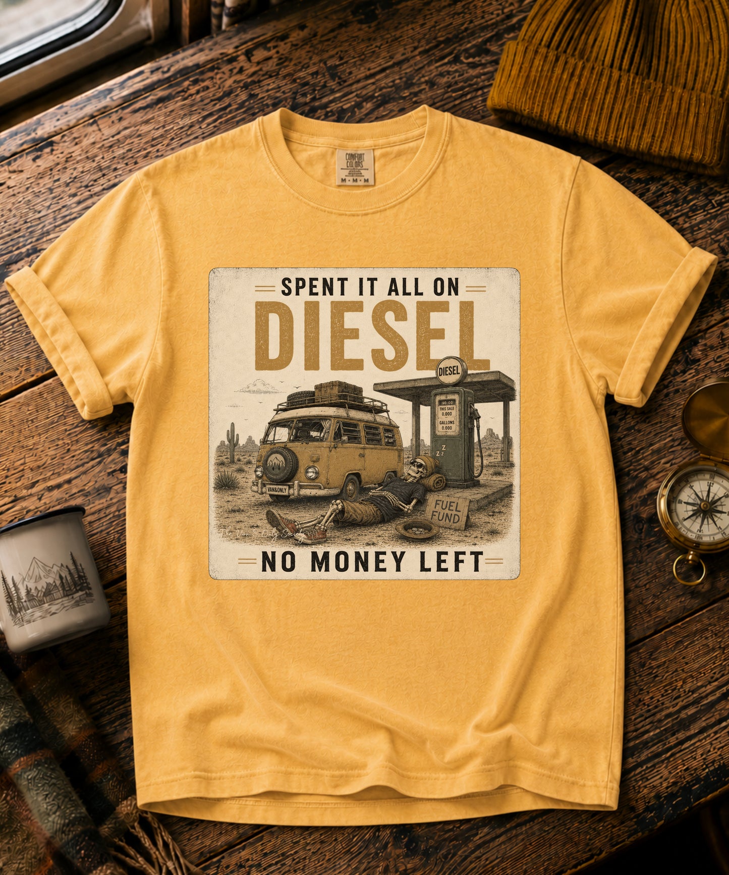 Spent It All On Diesel Vintage Tee