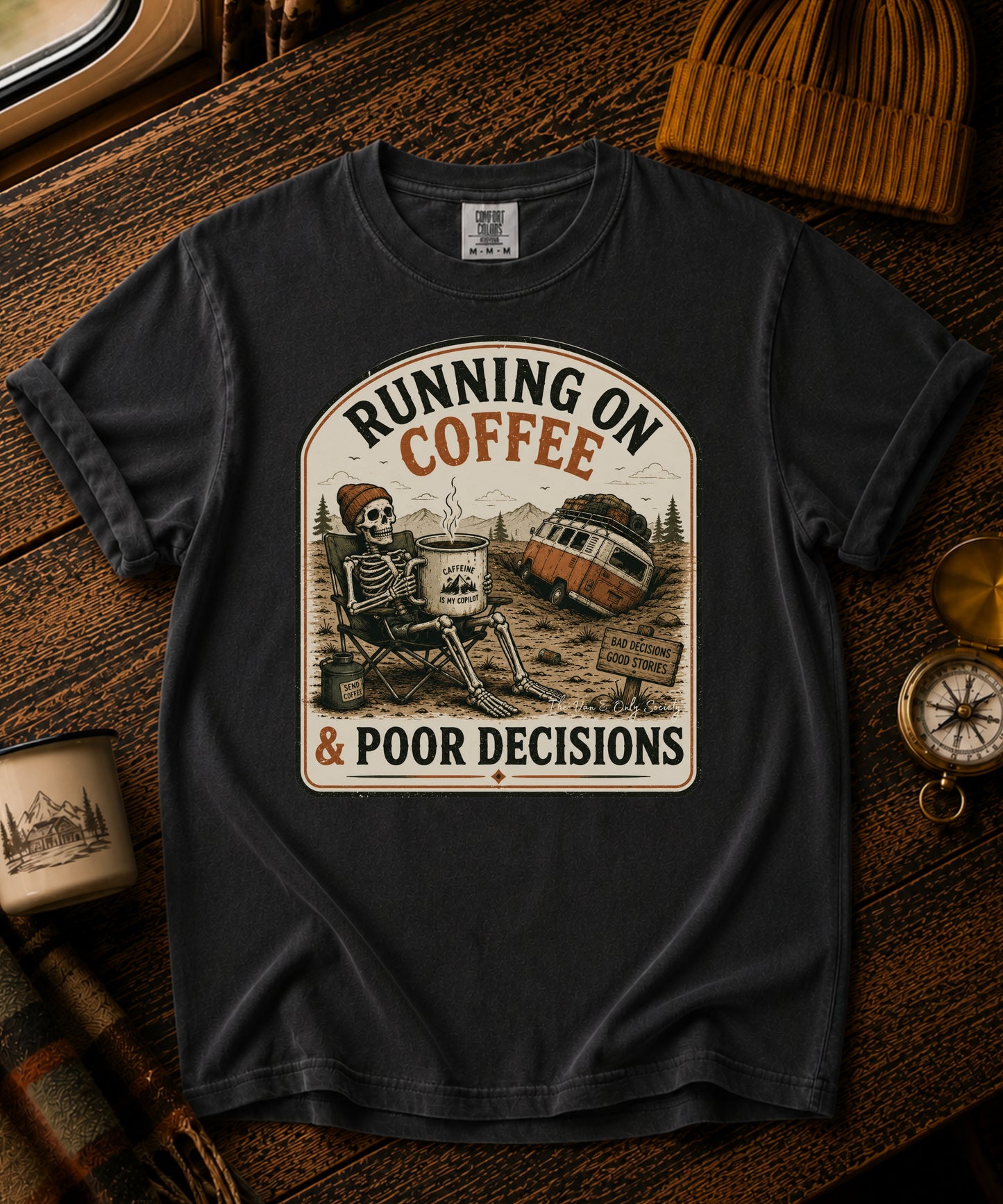 Running On Coffee Vintage Tee