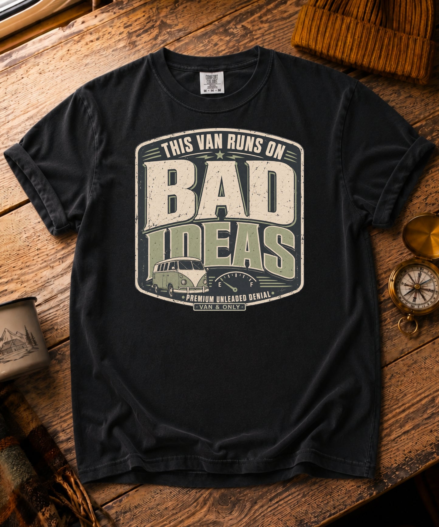 Runs On Bad Ideas Tee