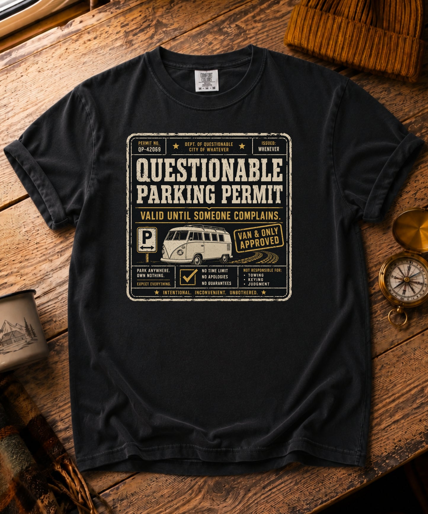 Questionable Parking Permit Tee