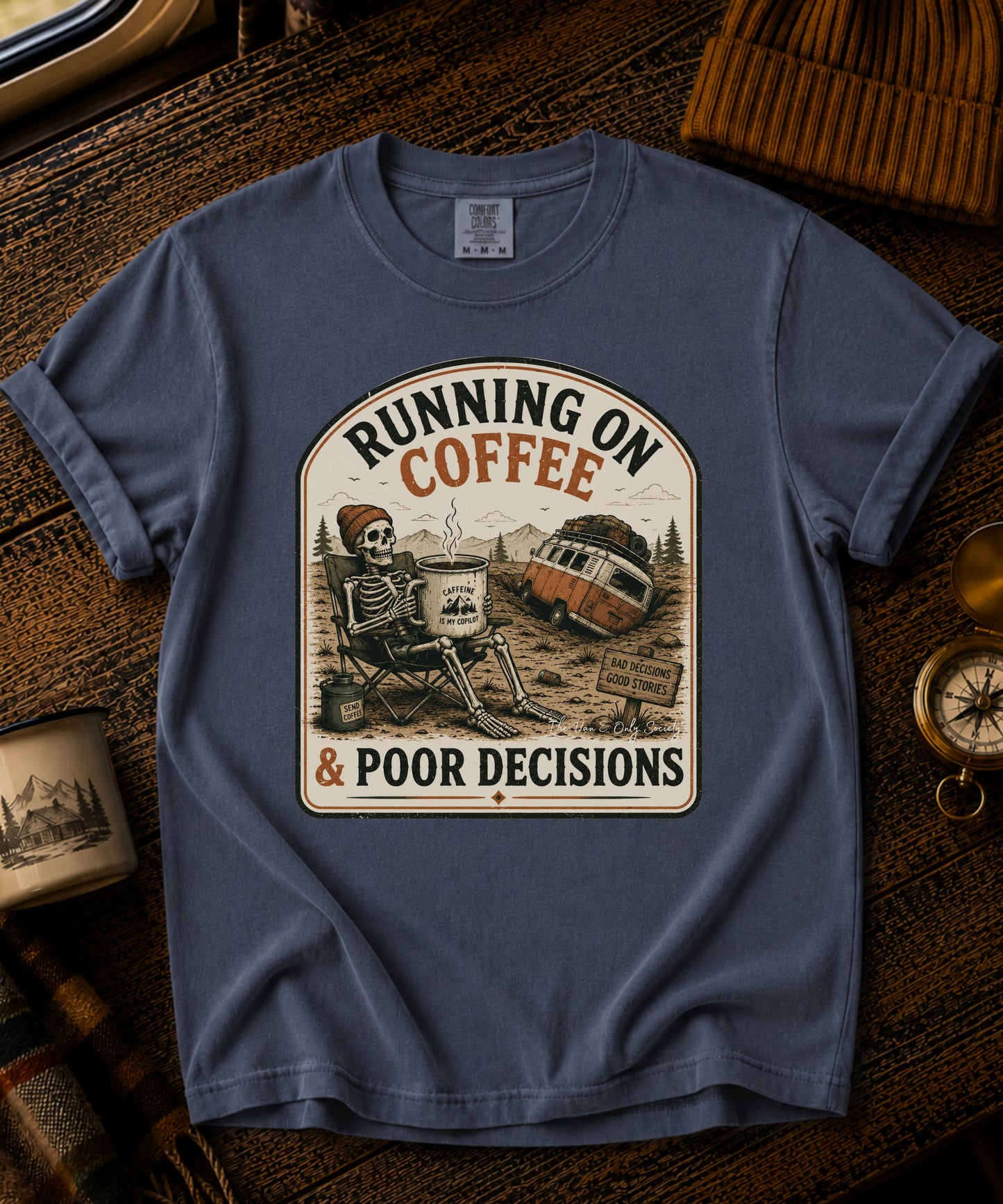 Running On Coffee Vintage Tee