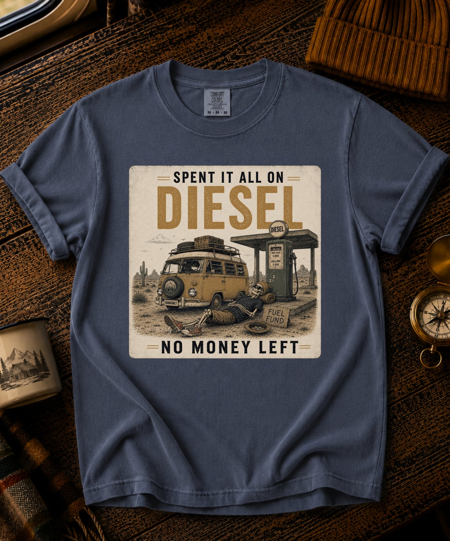 Spent It All On Diesel Vintage Tee