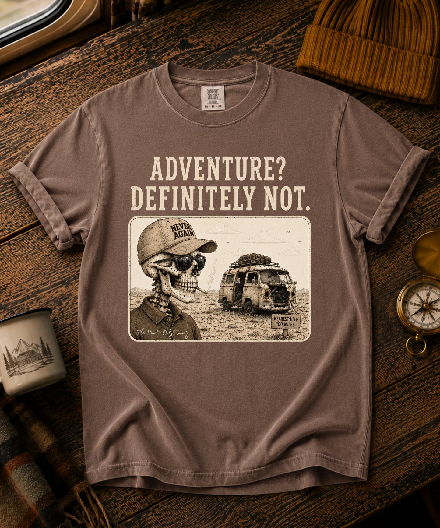 Adventure? Definitely Not. Vintage Tee