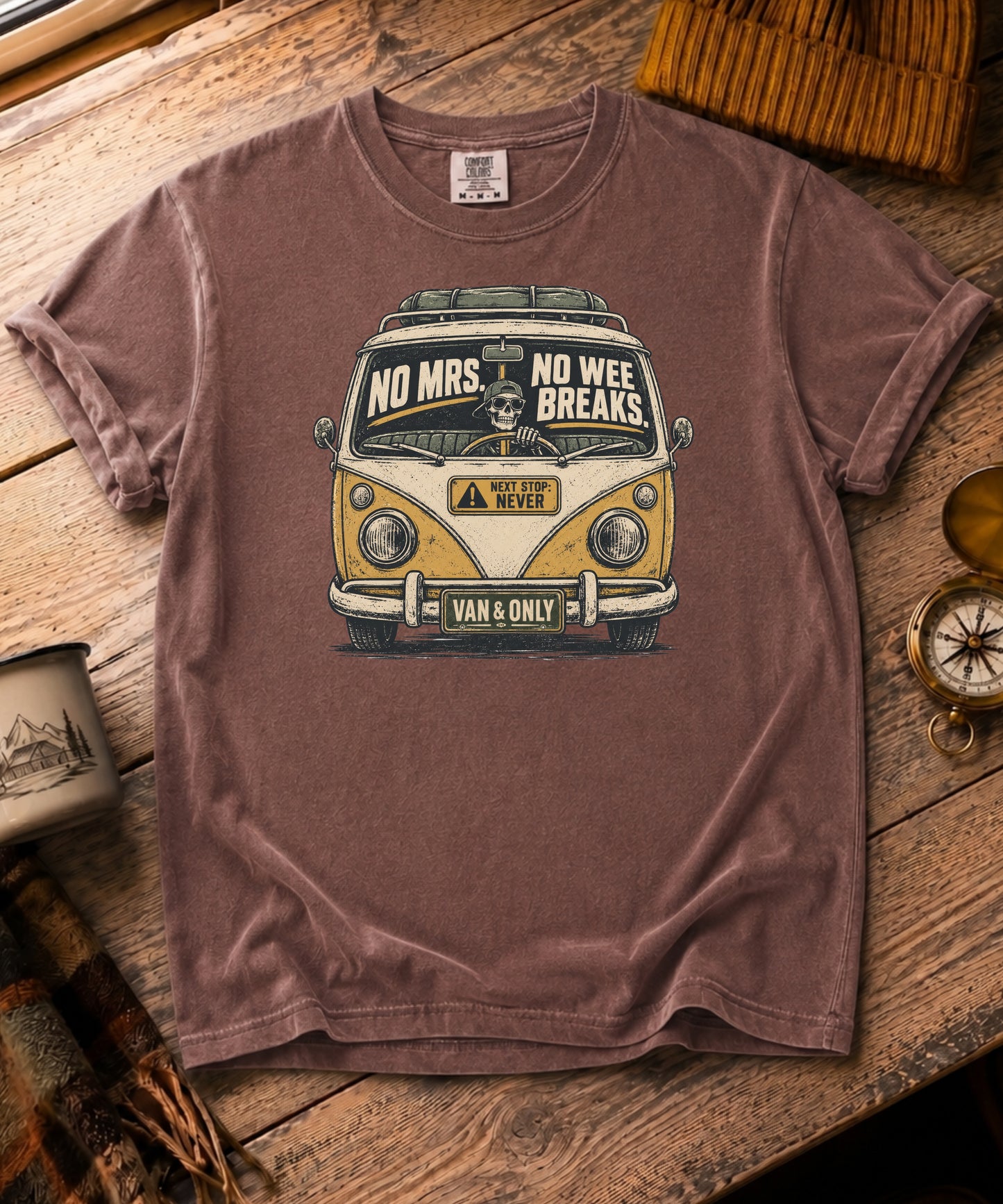 No Mrs, No Wee Breaks Tee - Skeleton Edition