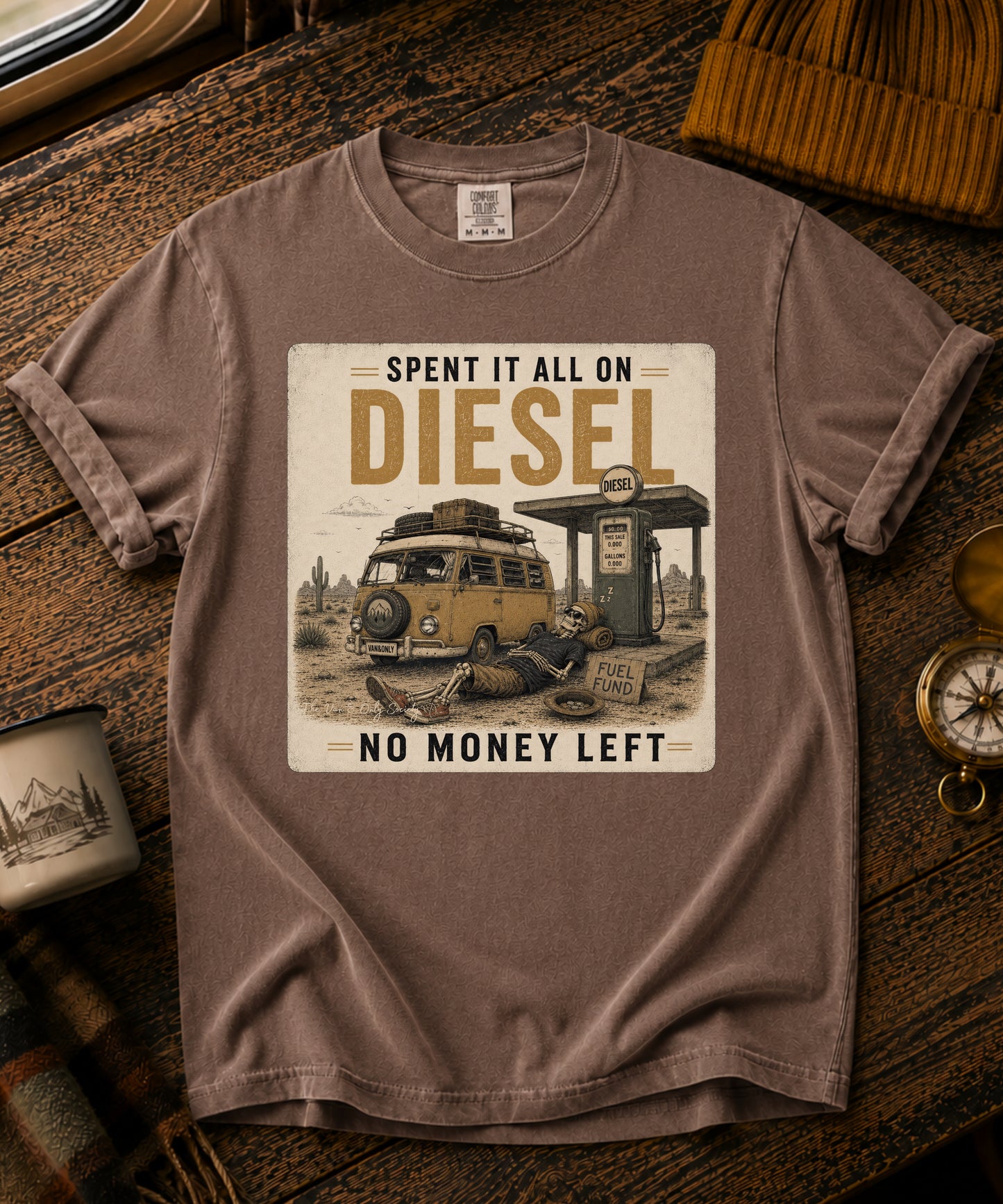 Spent It All On Diesel Vintage Tee