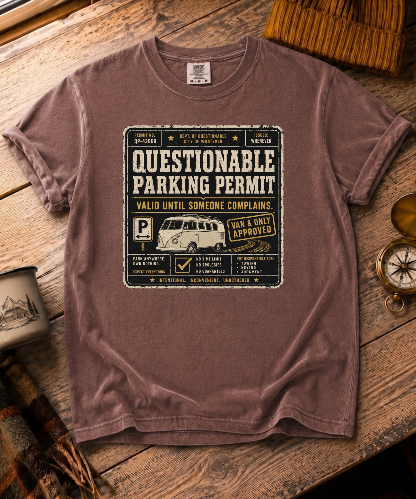 Questionable Parking Permit Tee