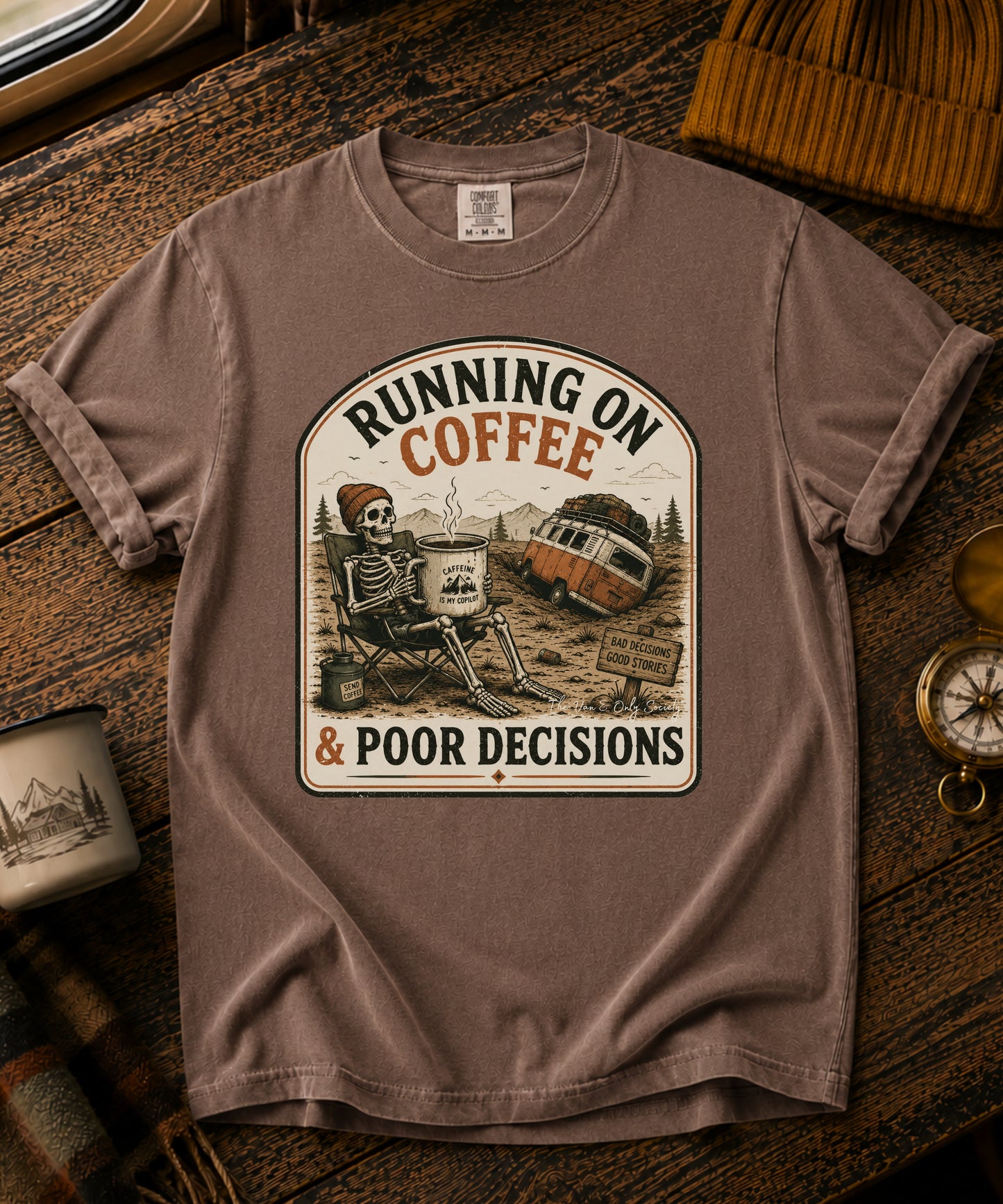 Running On Coffee Vintage Tee