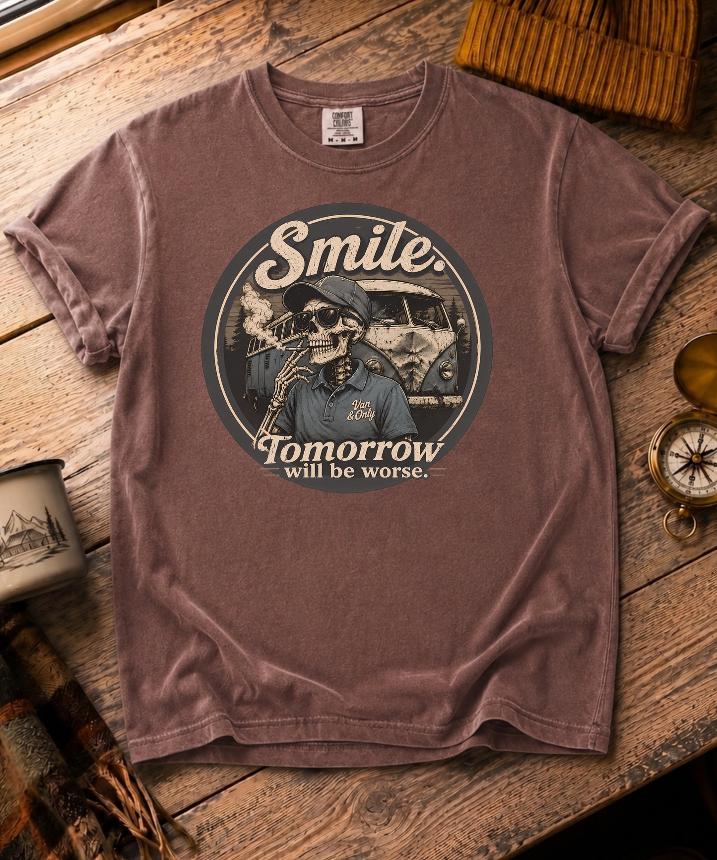 Smile. Tomorrow Will Be Worse Tee