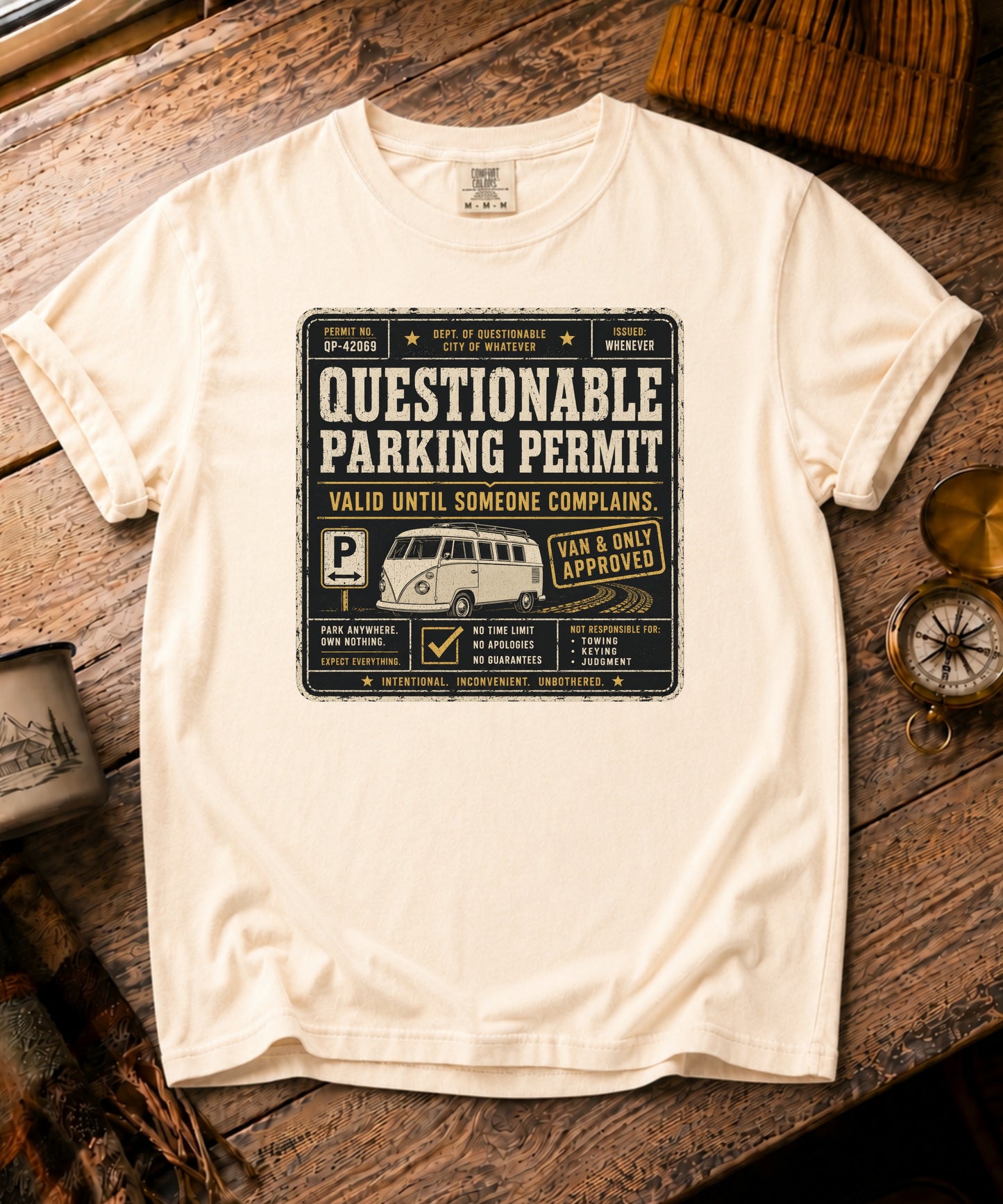 Questionable Parking Permit Tee