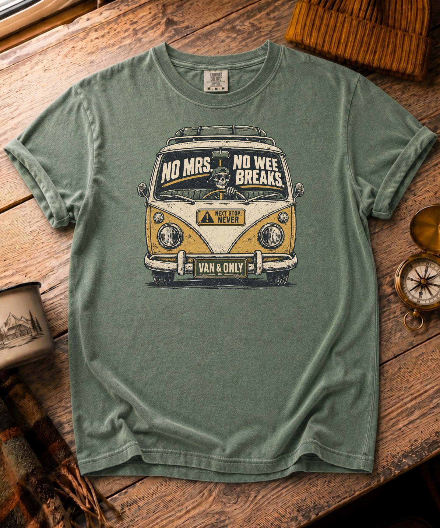 No Mrs, No Wee Breaks Tee - Skeleton Edition