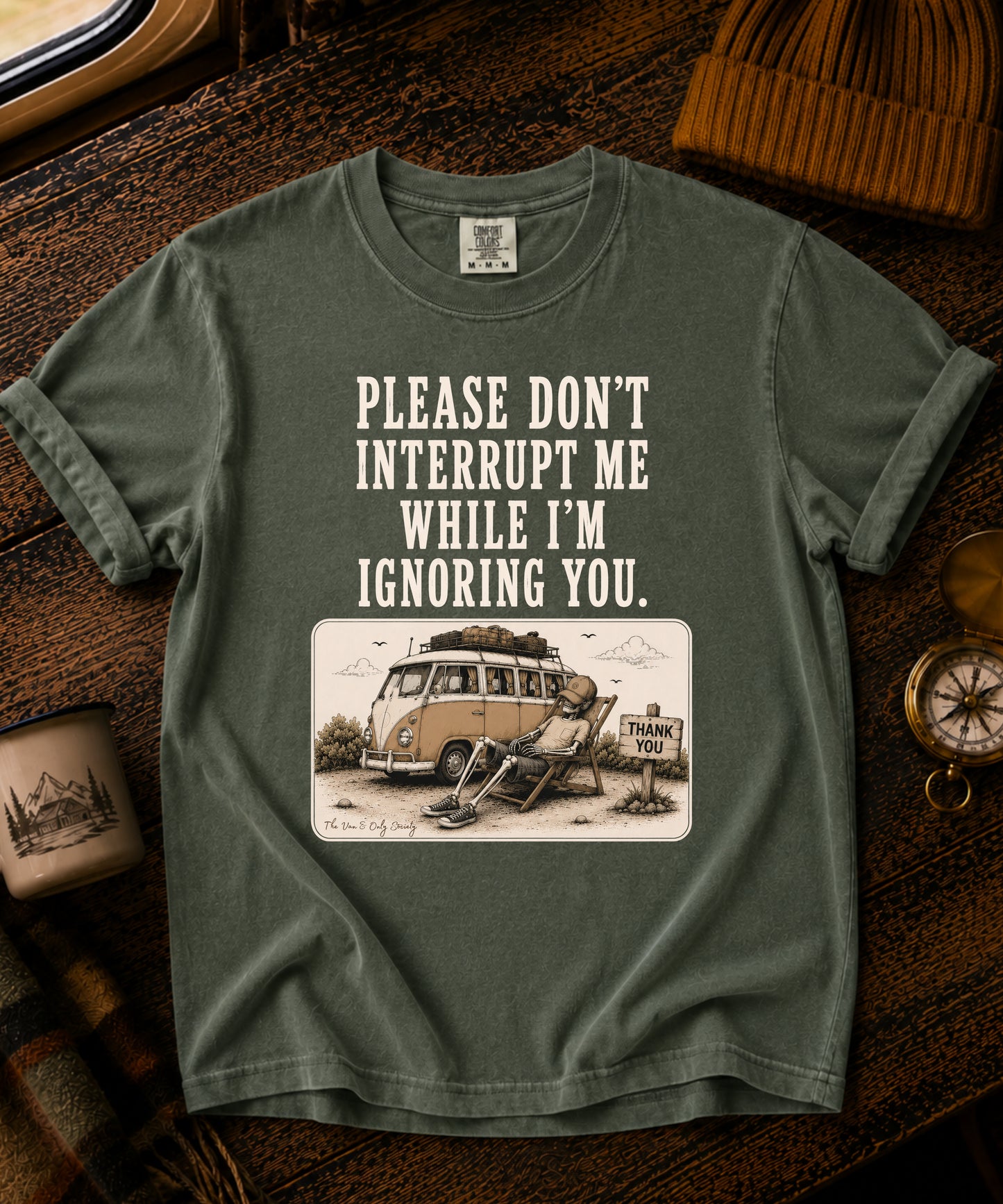 Please Don`t Interrupt Me Vintage Tee