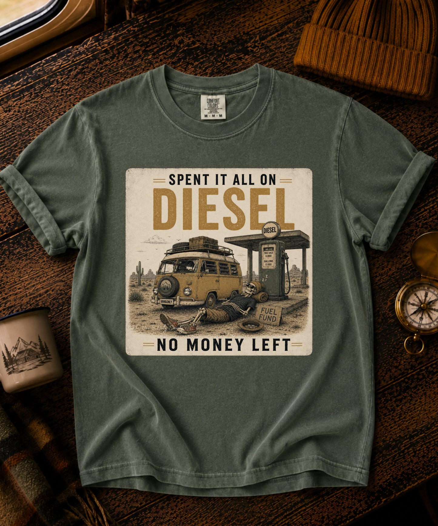 Spent It All On Diesel Vintage Tee