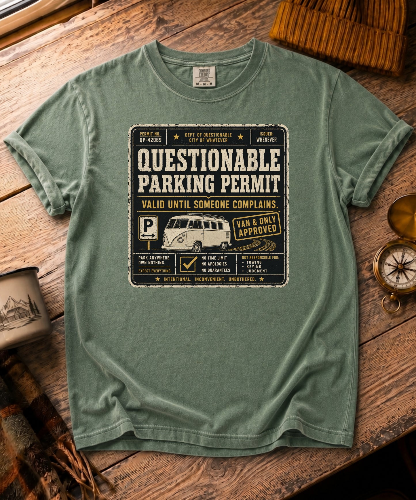Questionable Parking Permit Tee