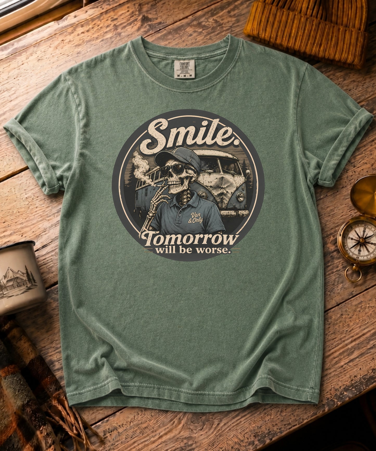 Smile. Tomorrow Will Be Worse Tee