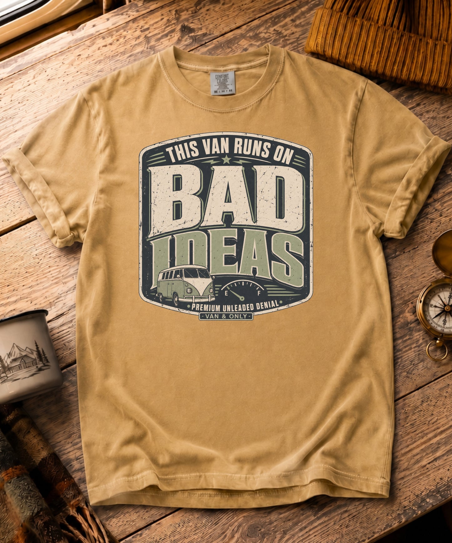 Runs On Bad Ideas Tee