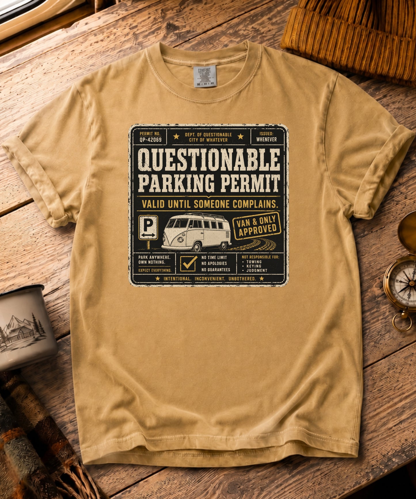 Questionable Parking Permit Tee