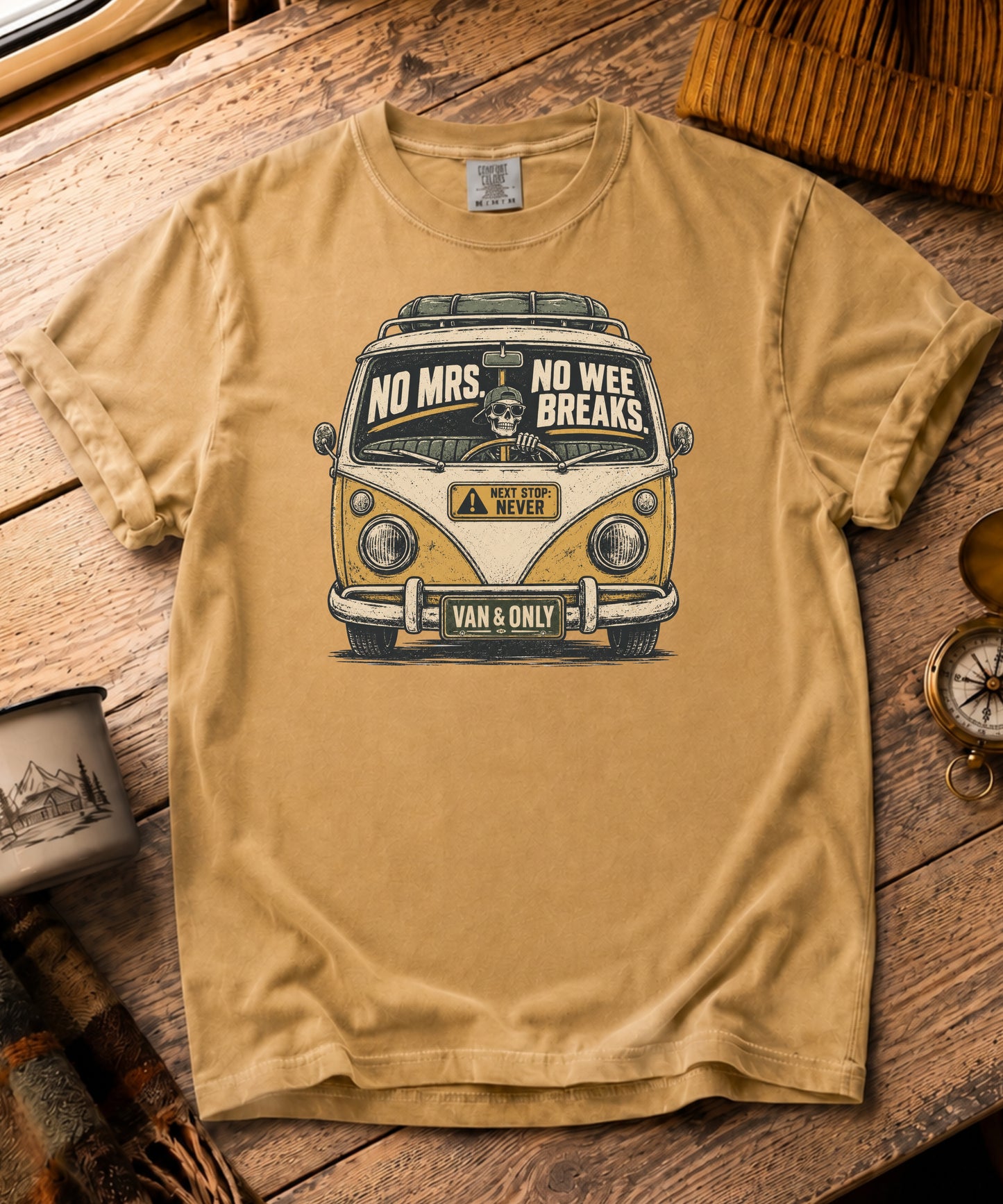 No Mrs, No Wee Breaks Tee - Skeleton Edition