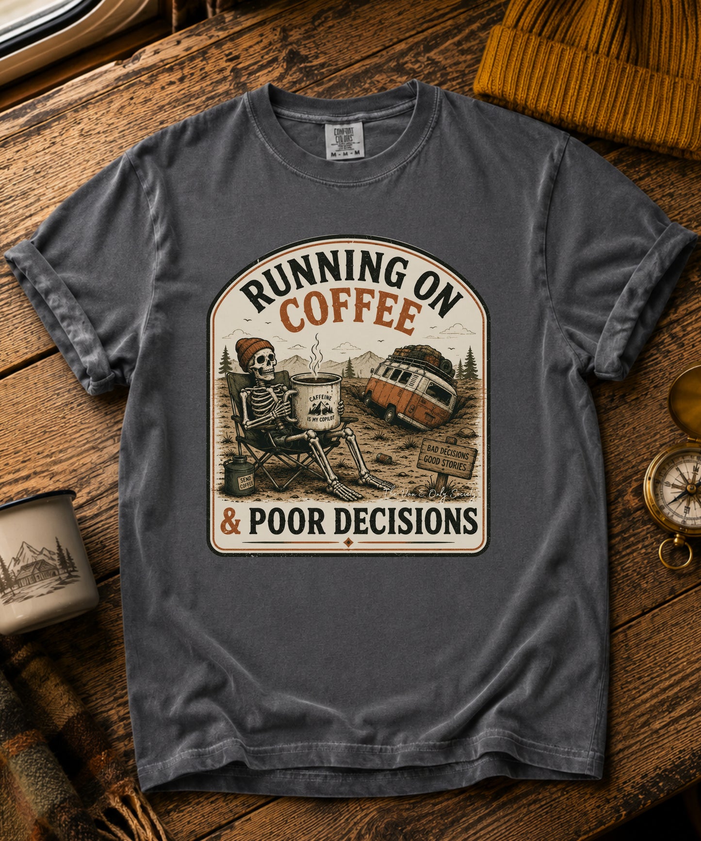Running On Coffee Vintage Tee