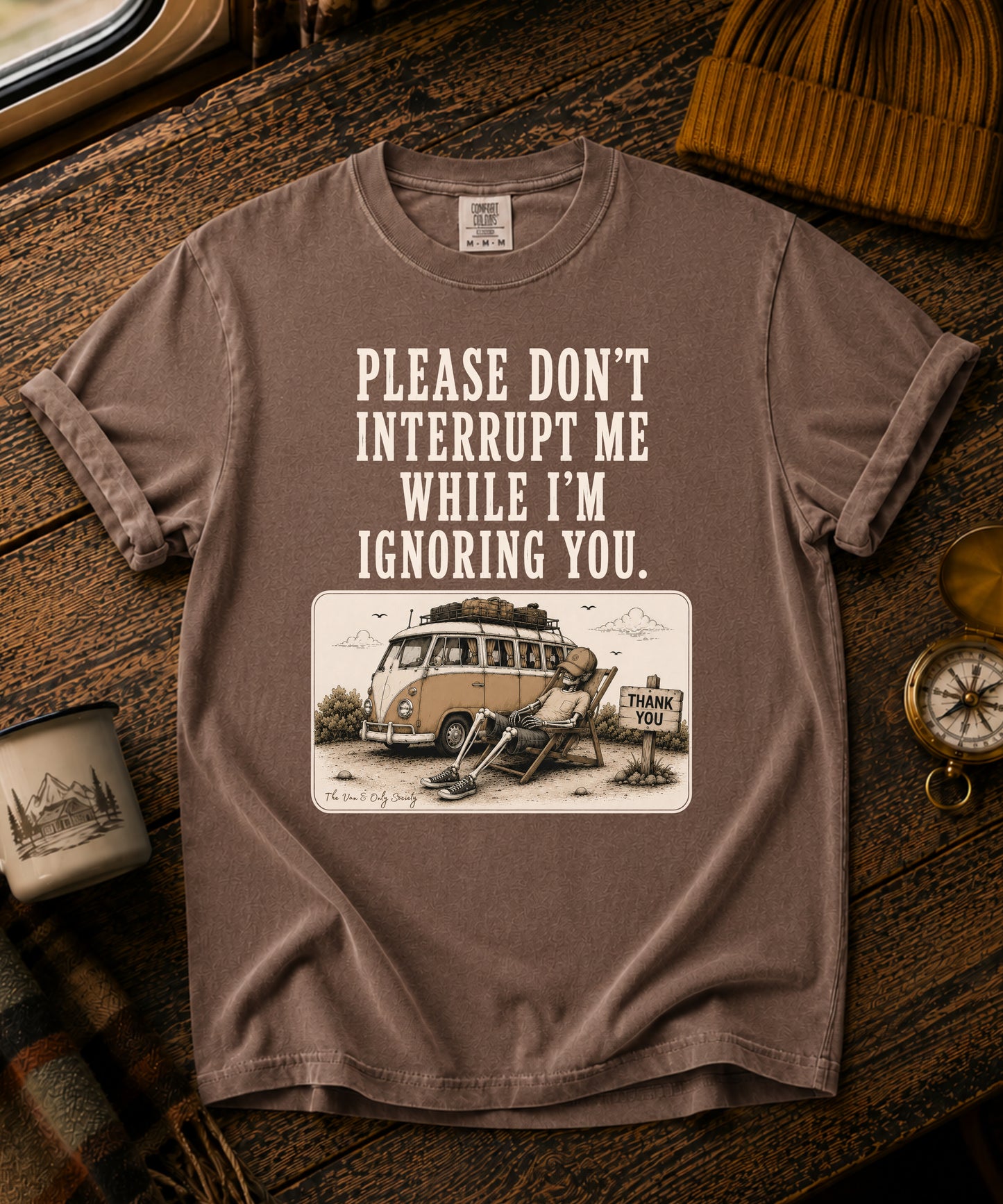 Please Don`t Interrupt Me Vintage Tee