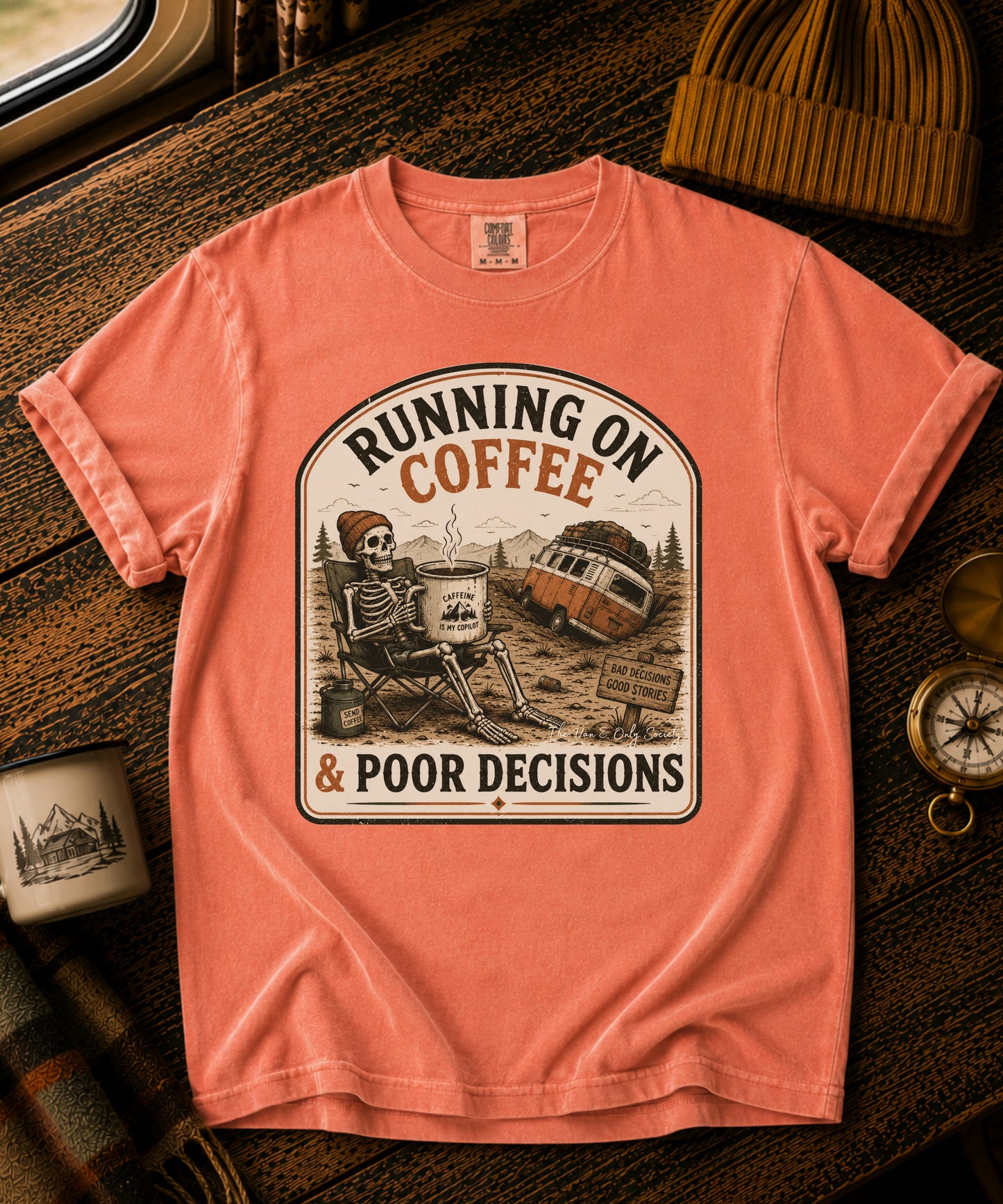 Running On Coffee Vintage Tee