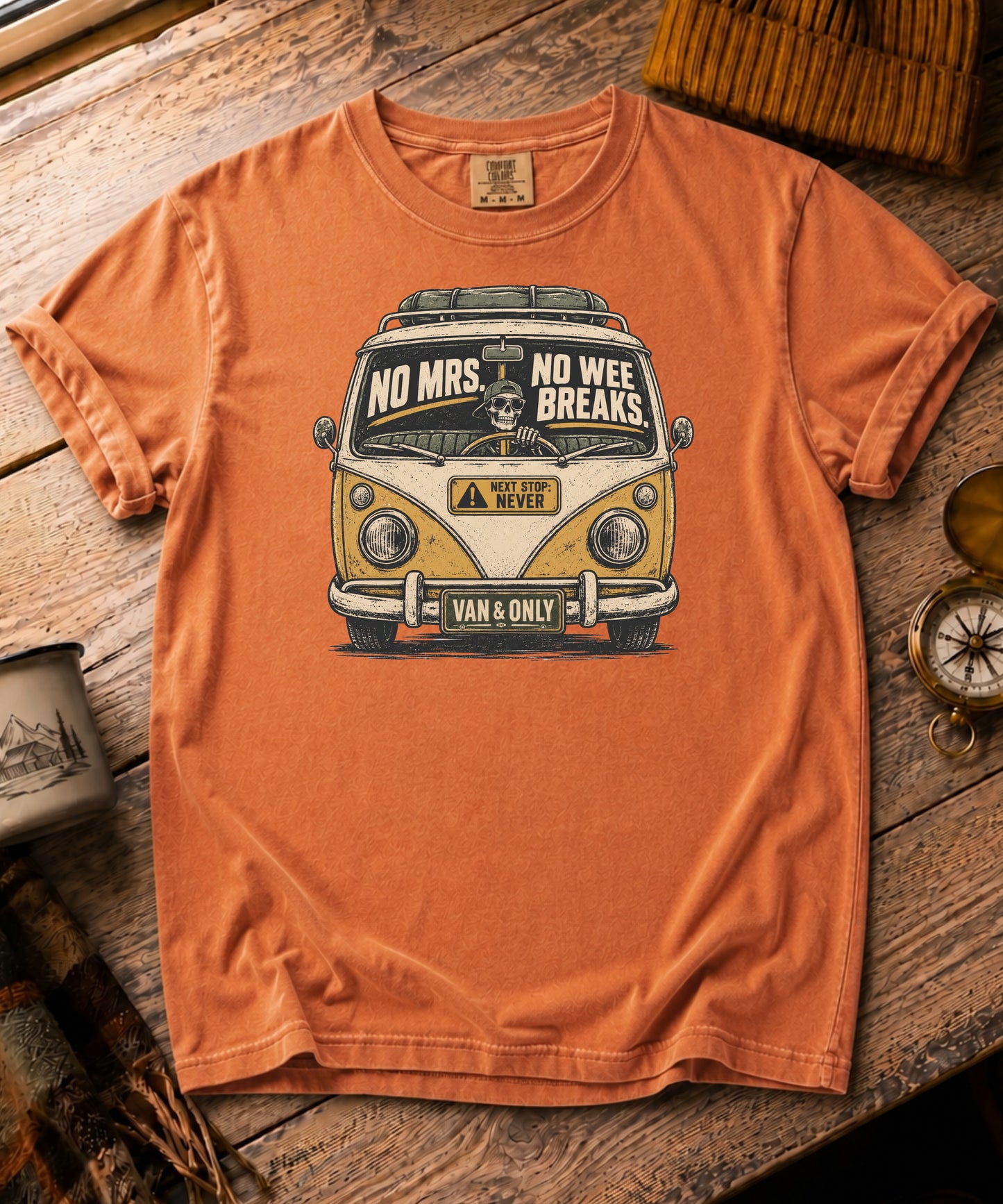 No Mrs, No Wee Breaks Tee - Skeleton Edition