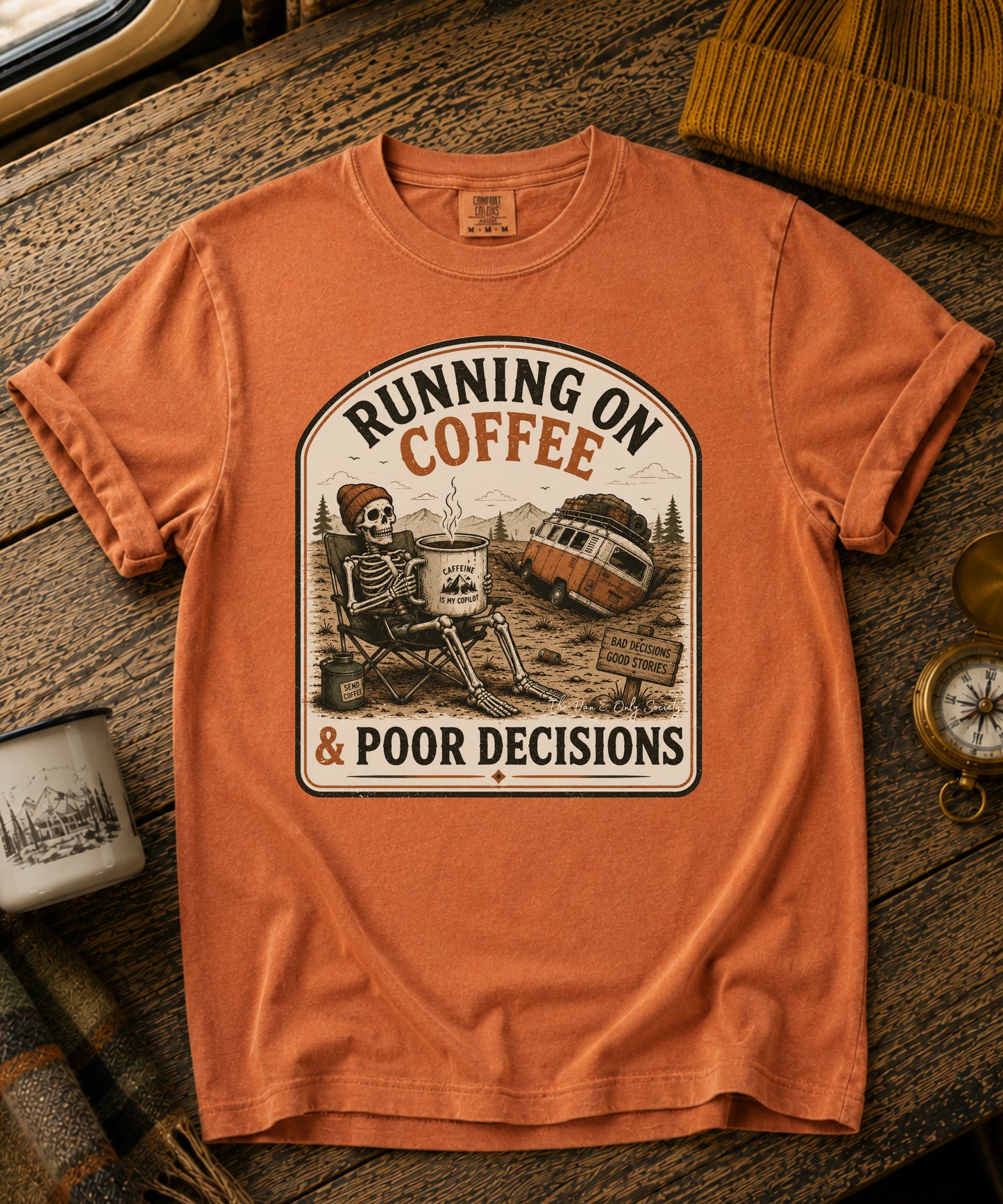 Running On Coffee Vintage Tee