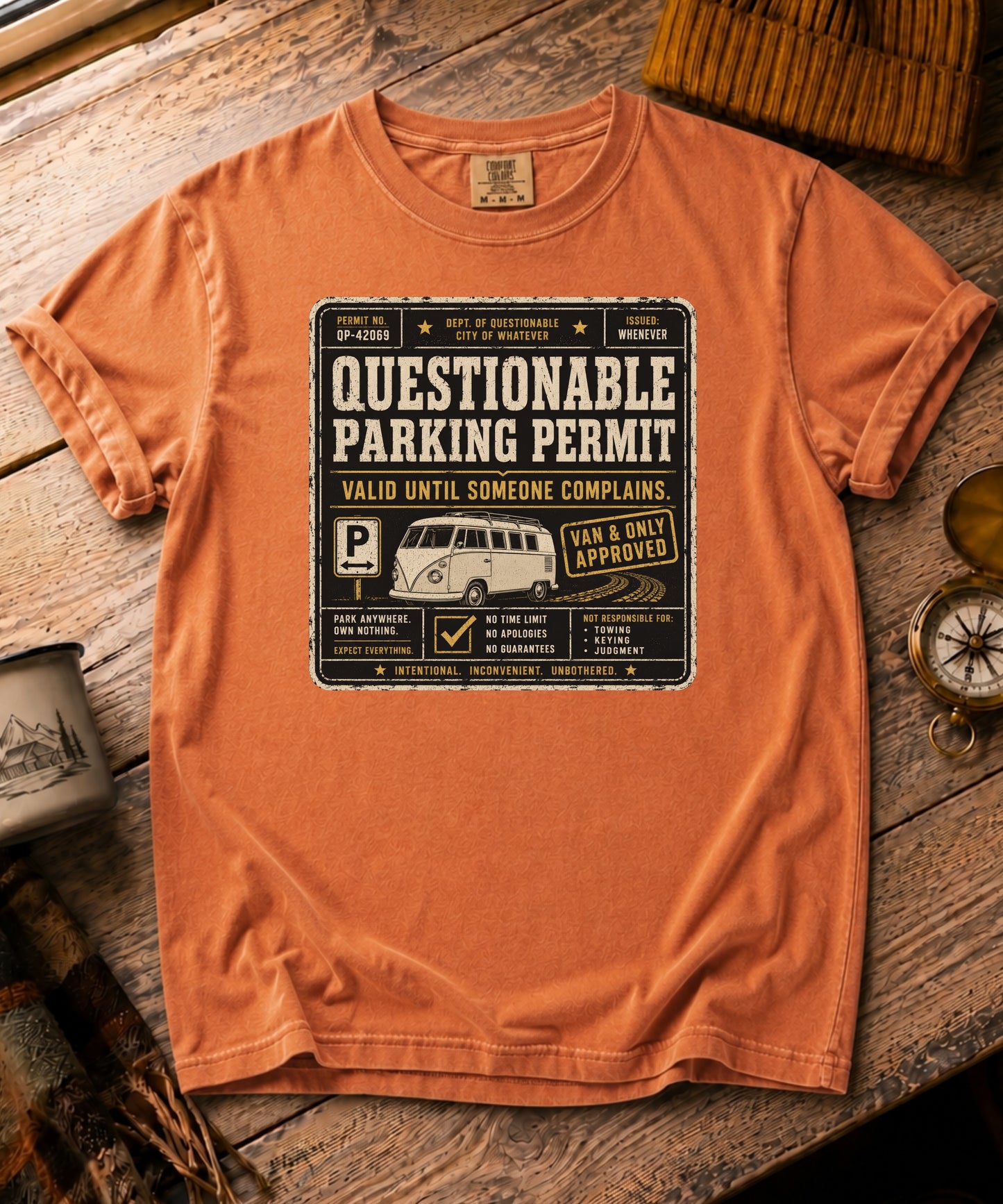 Questionable Parking Permit Tee
